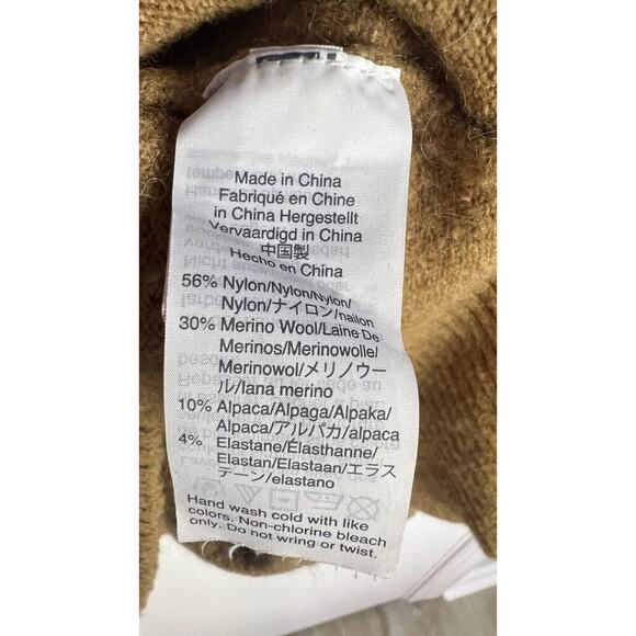 J. Crew Womens M Colorblock Turtleneck Sweater Supersoft Yarn Merino Wool Blend‎ - Picture 7 of 9